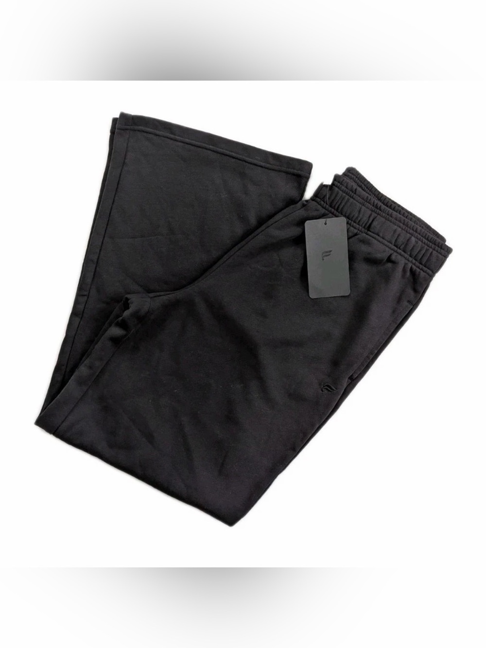 FABLETICS Women's Year Round Terry Wide Leg Sweatpants Black L NWT